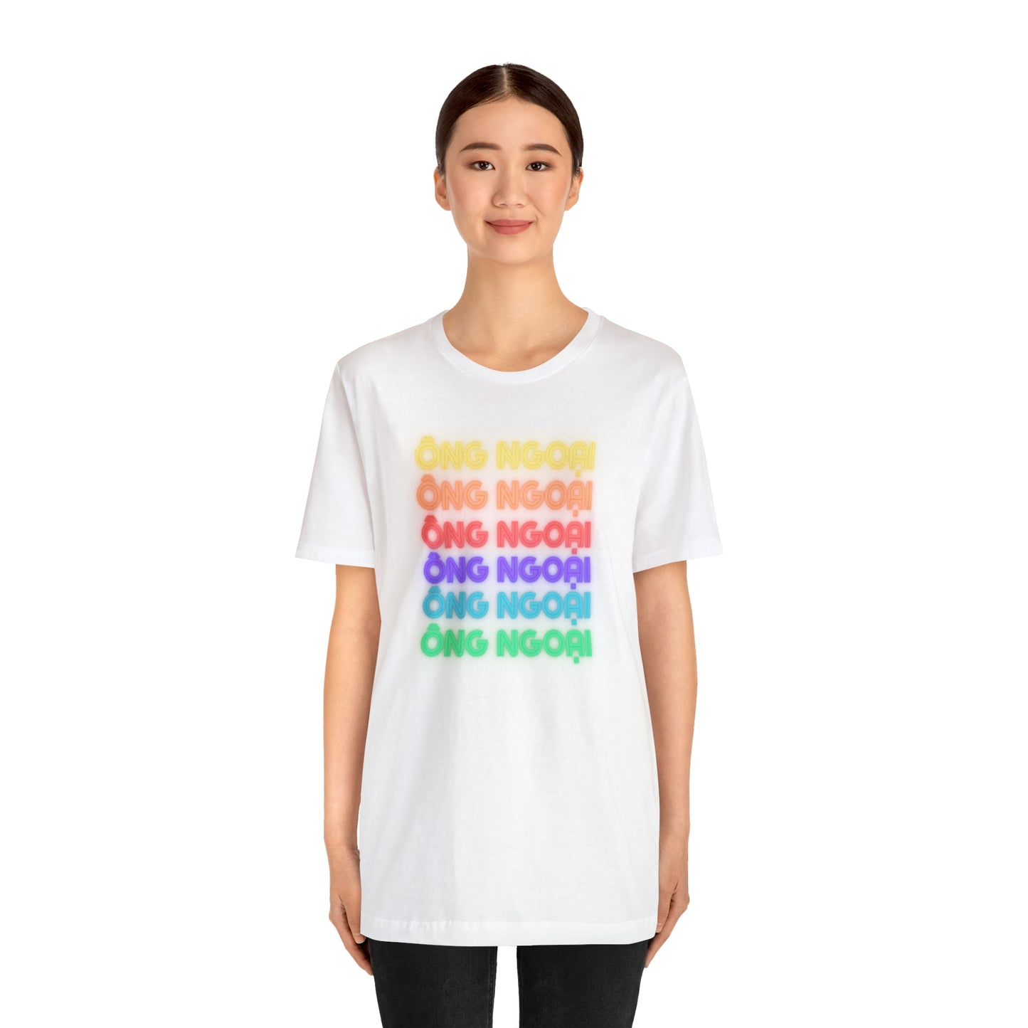 Ong Ngoai Rainbow Letting Short Sleeve T-Shirt