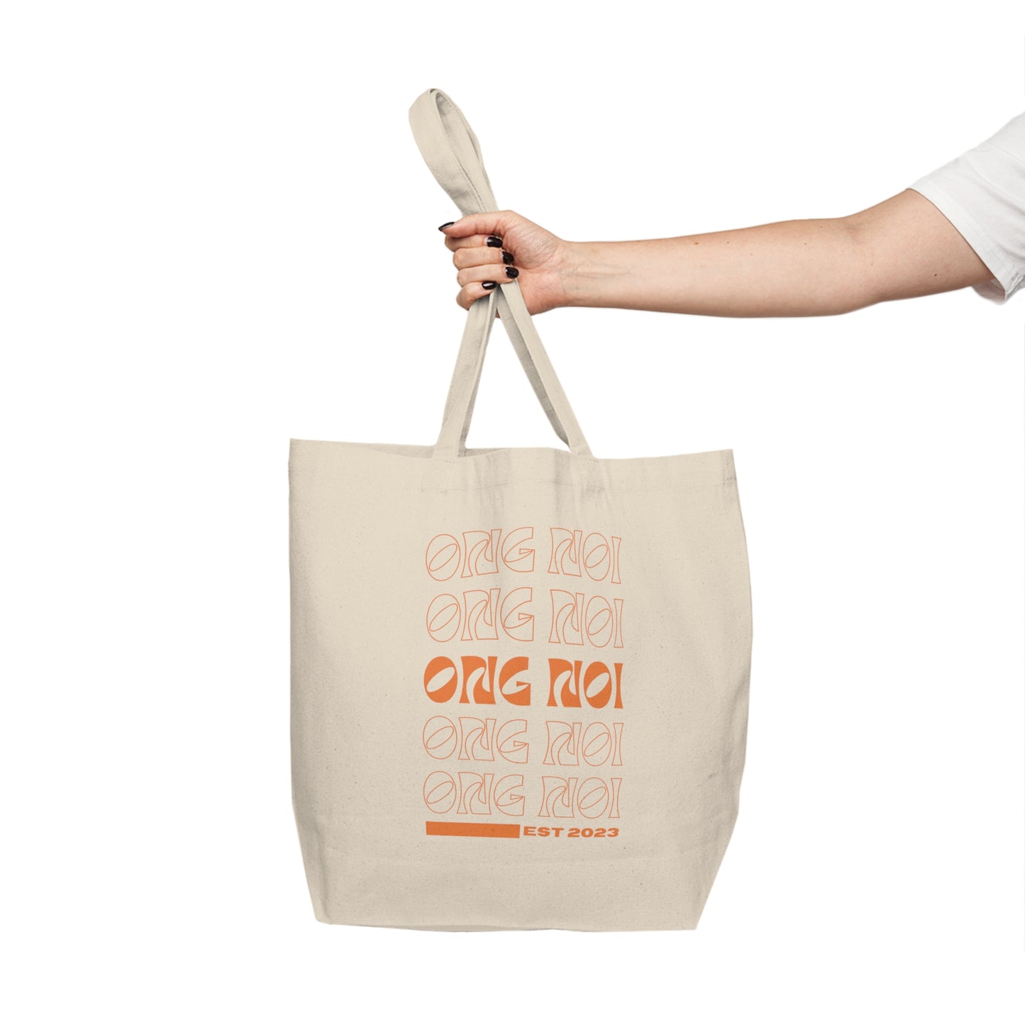 Ong Noi Canvas Shopping Tote Bag