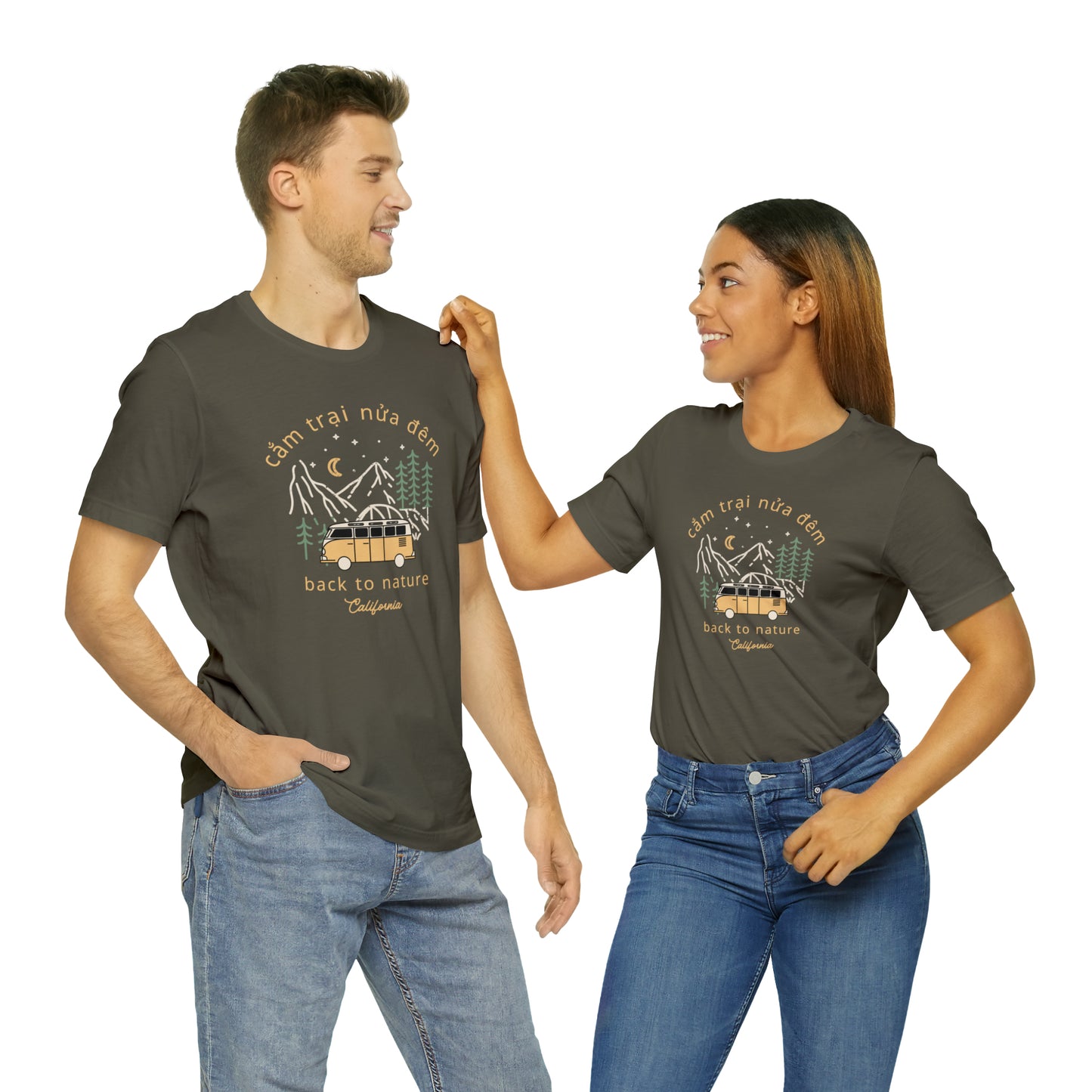 Camping Unisex Short Sleeve T-Shirt