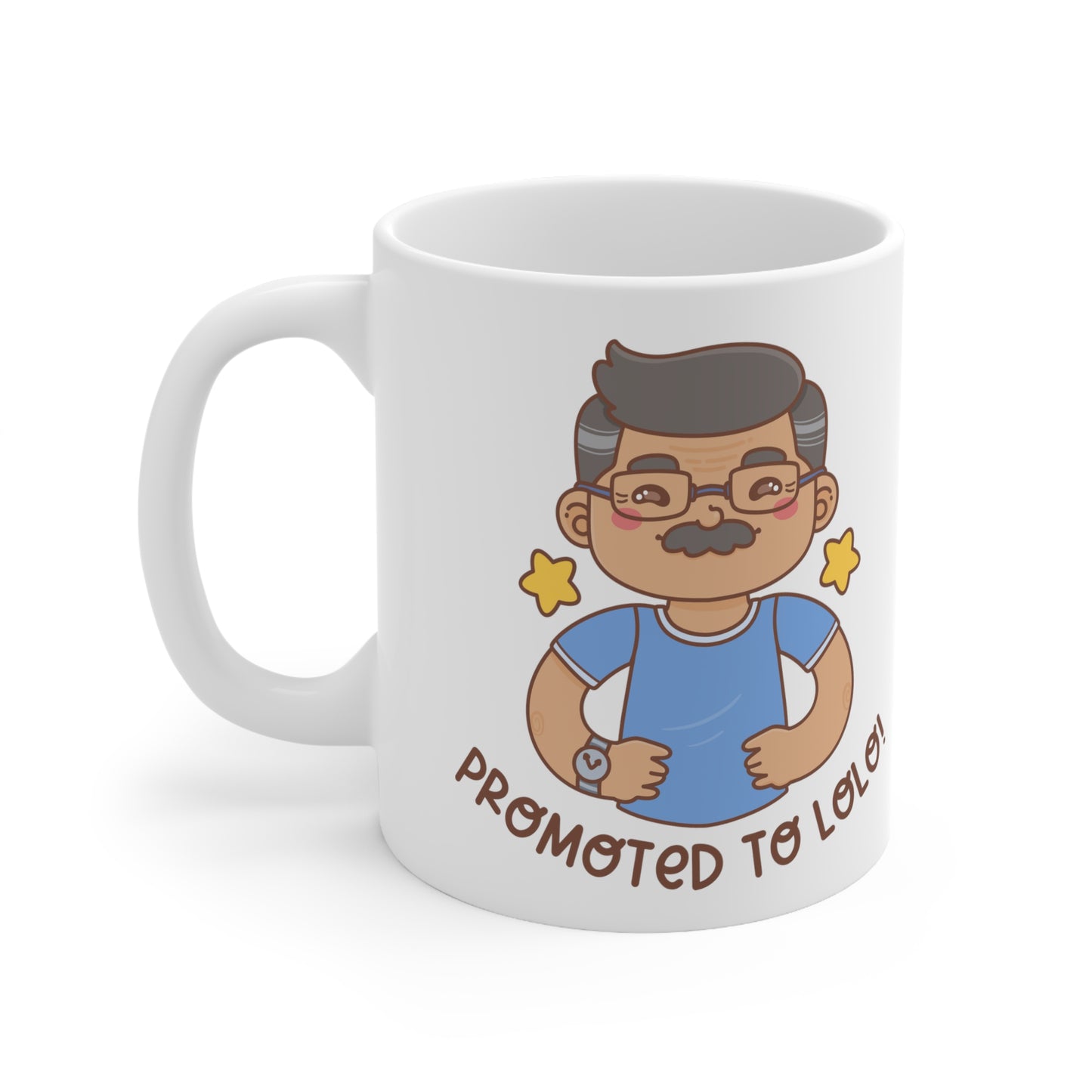 Promoted to Lolo White Ceramic Mug 11oz