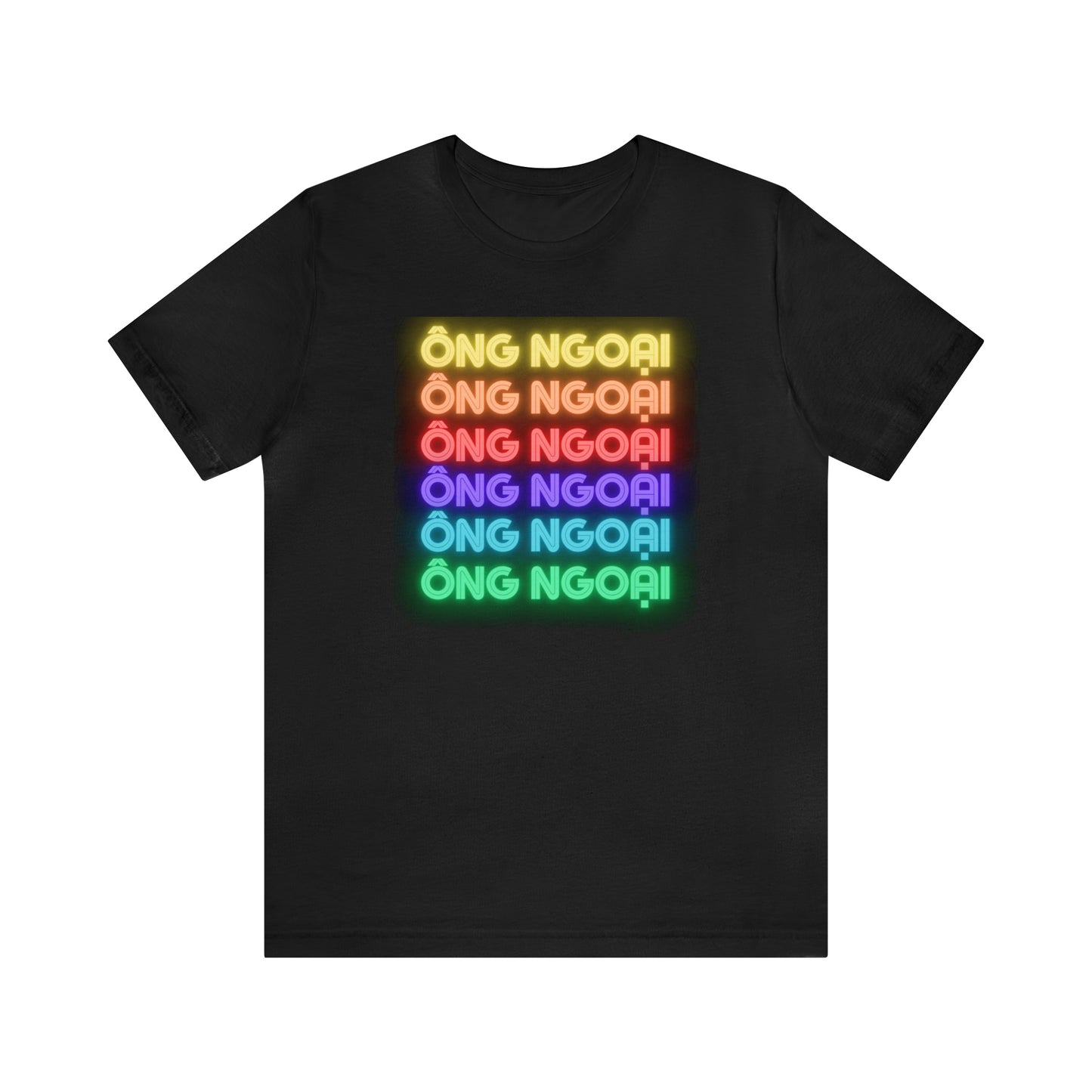 Ong Ngoai Rainbow Letting Short Sleeve T-Shirt