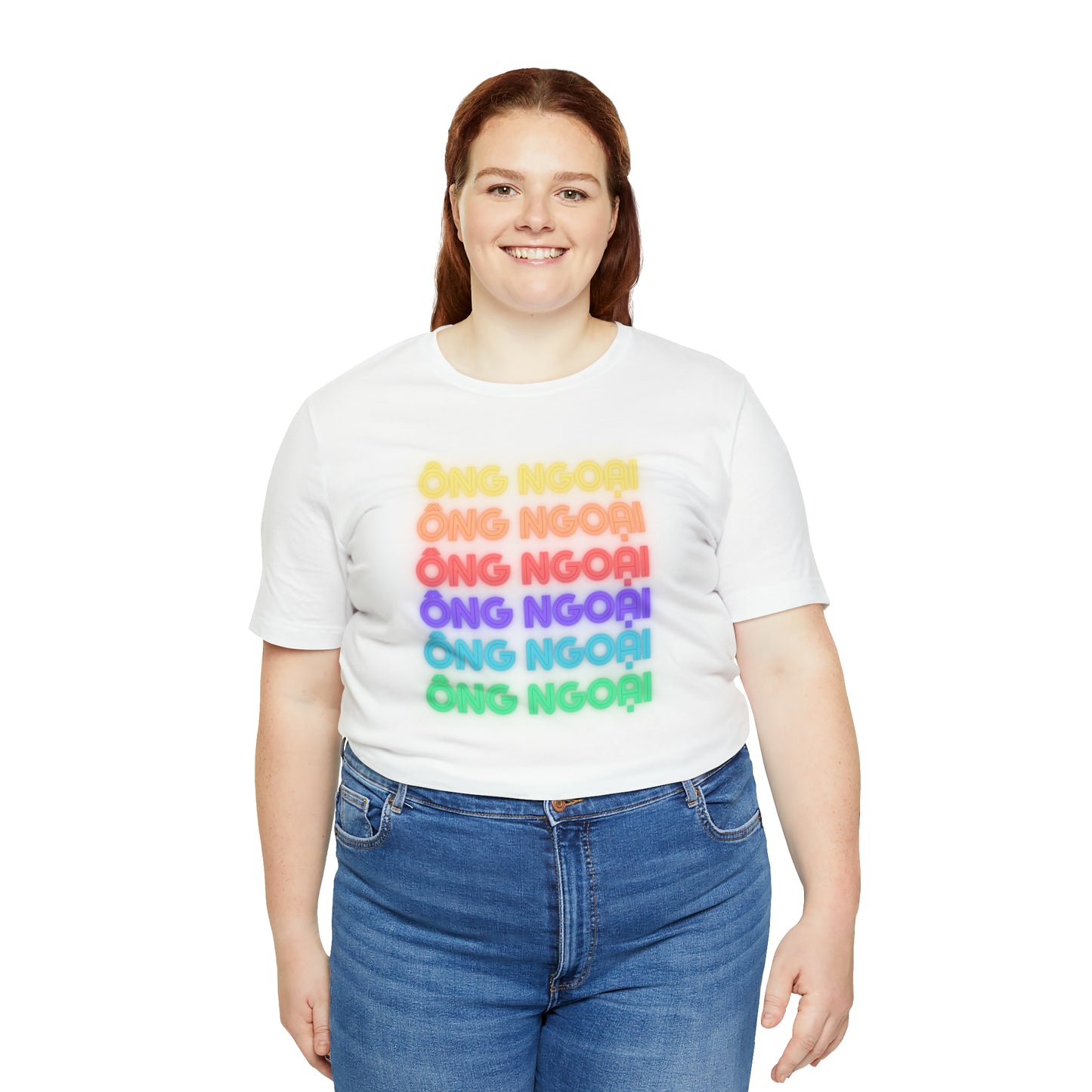 Ong Ngoai Rainbow Letting Short Sleeve T-Shirt