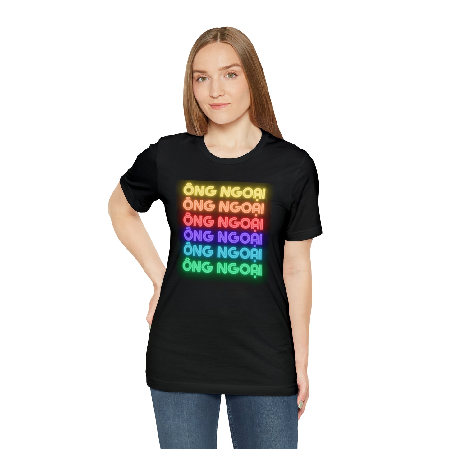 Ong Ngoai Rainbow Letting Short Sleeve T-Shirt