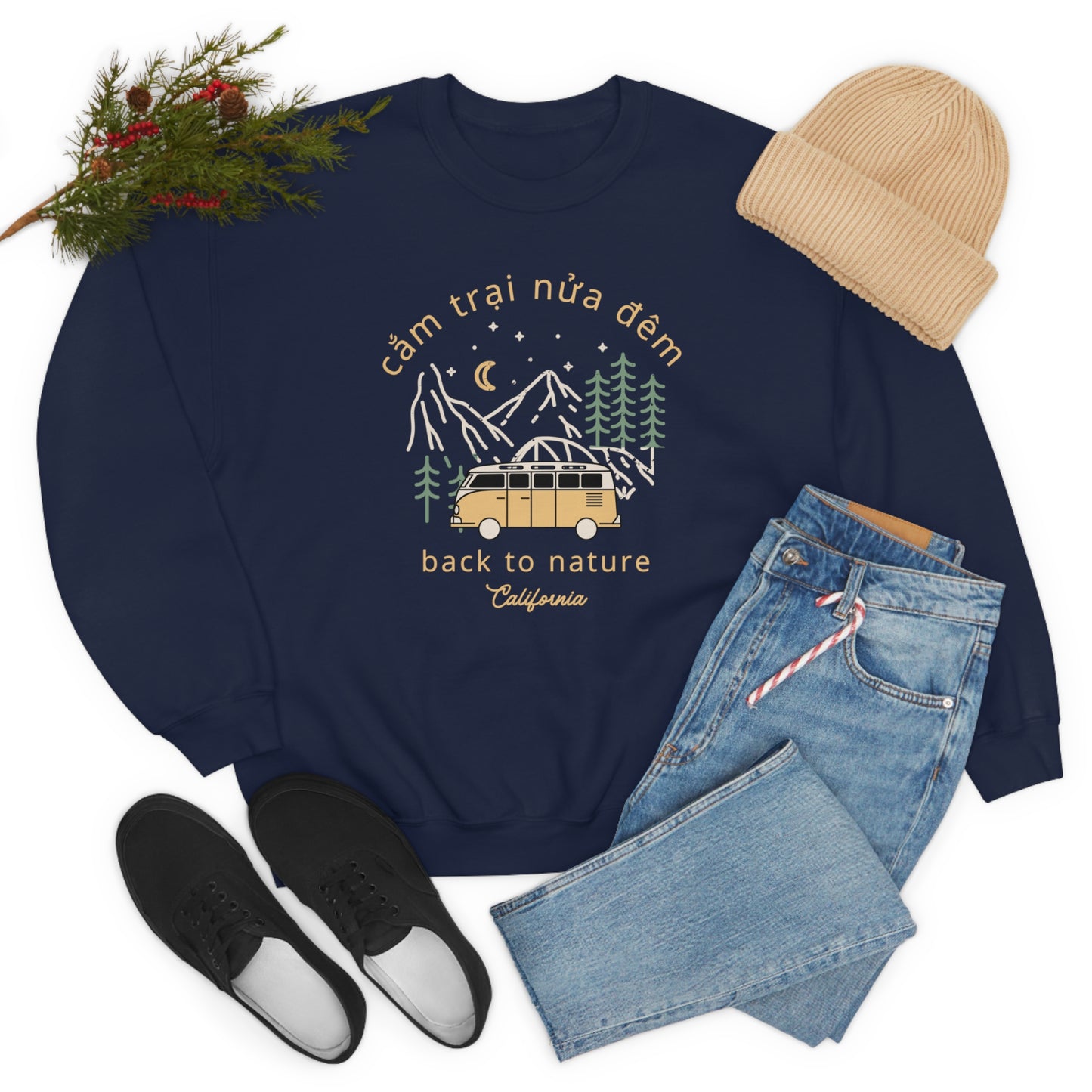 Camping Unisex Crewneck Sweatshirt