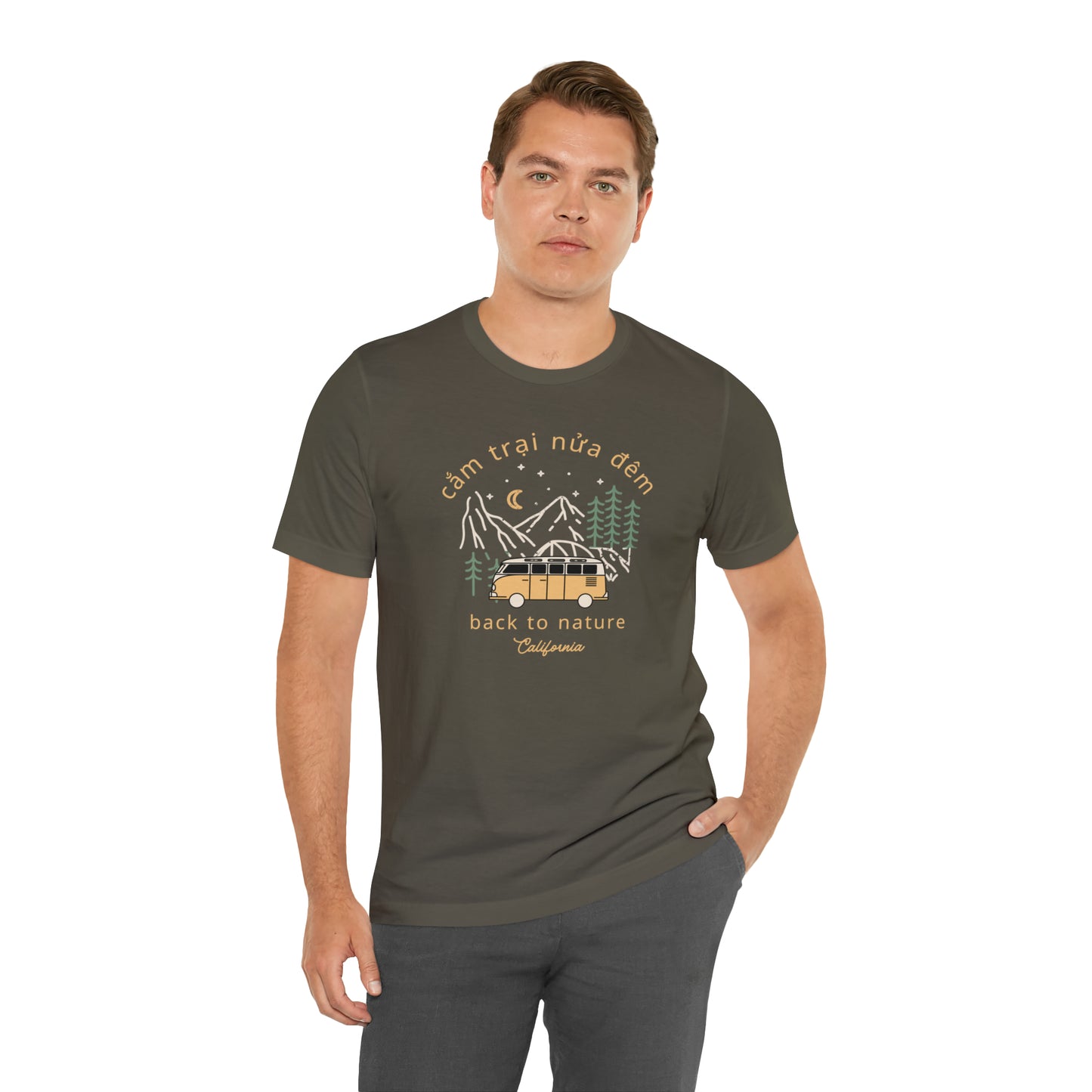 Camping Unisex Short Sleeve T-Shirt