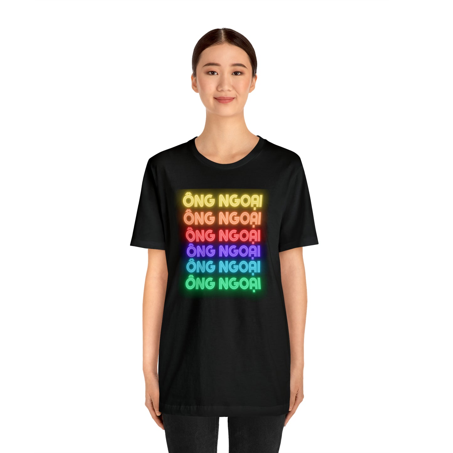 Ong Ngoai Rainbow Letting Short Sleeve T-Shirt