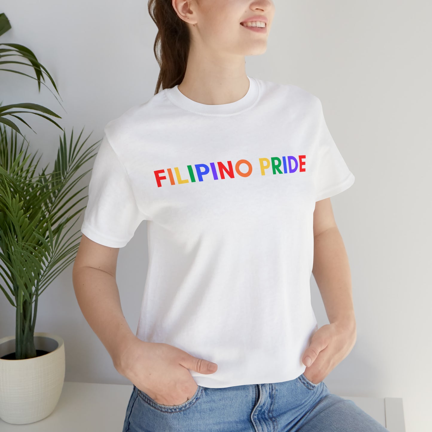 Filipino Pride LGTBQ+ Unisex Short Sleeve T-Shirt