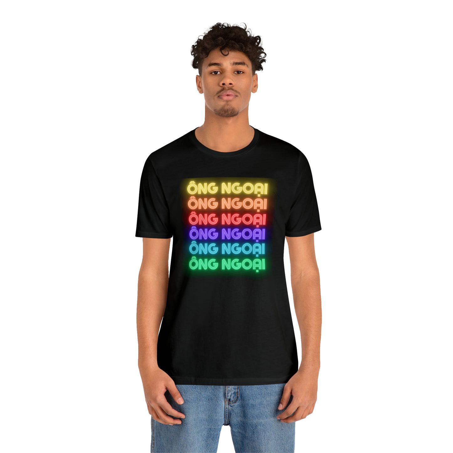 Ong Ngoai Rainbow Letting Short Sleeve T-Shirt