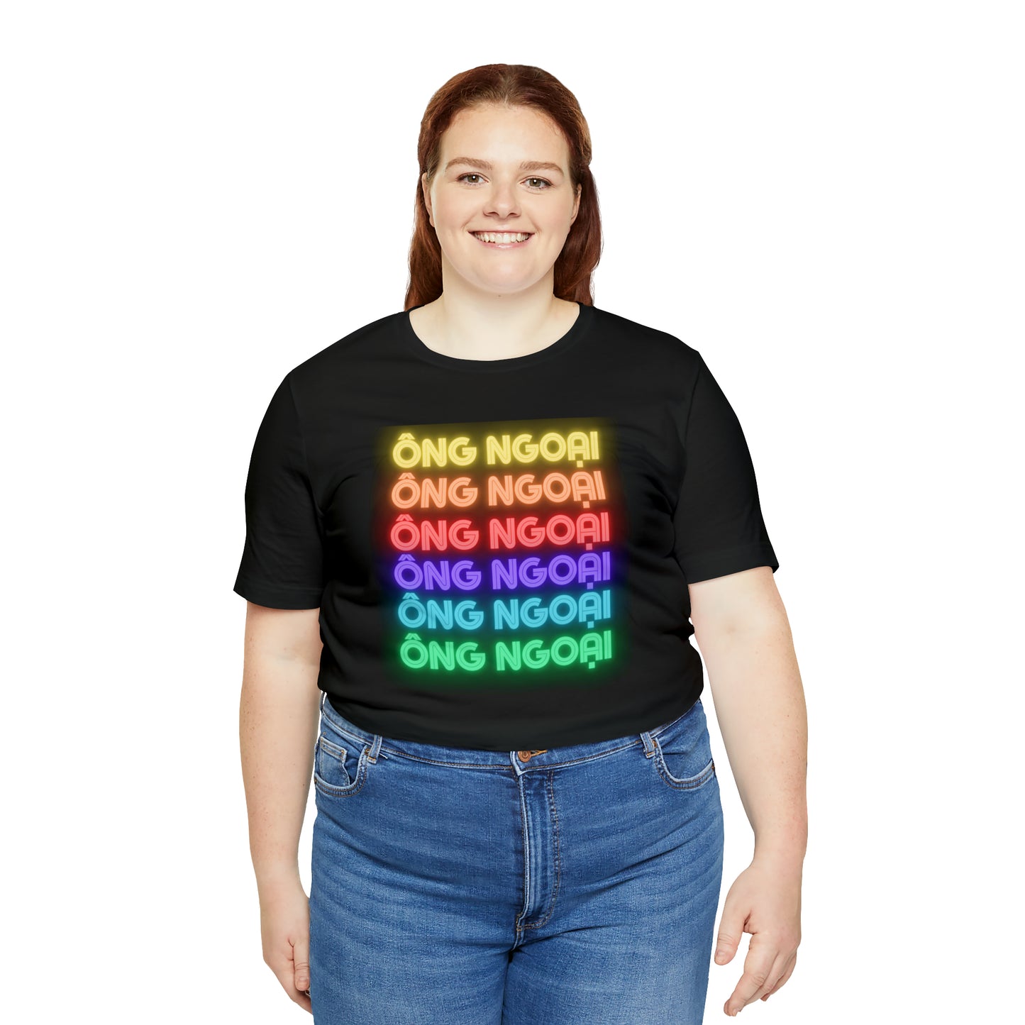 Ong Ngoai Rainbow Letting Short Sleeve T-Shirt