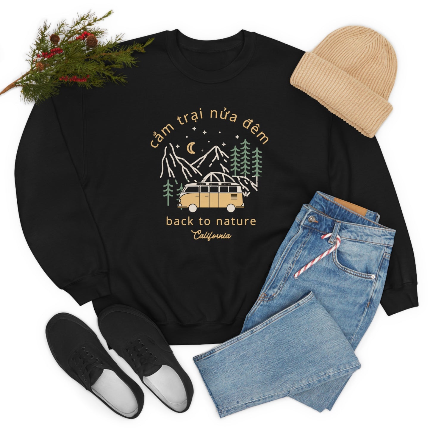 Camping Unisex Crewneck Sweatshirt