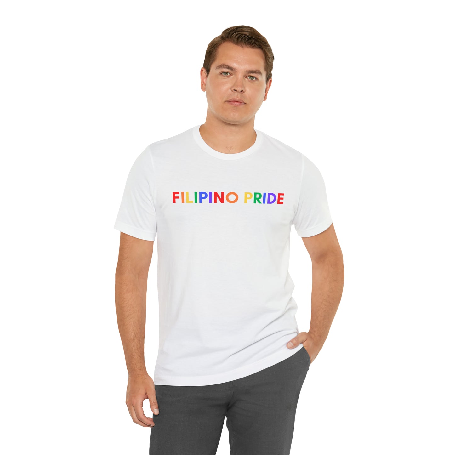 Filipino Pride LGTBQ+ Unisex Short Sleeve T-Shirt