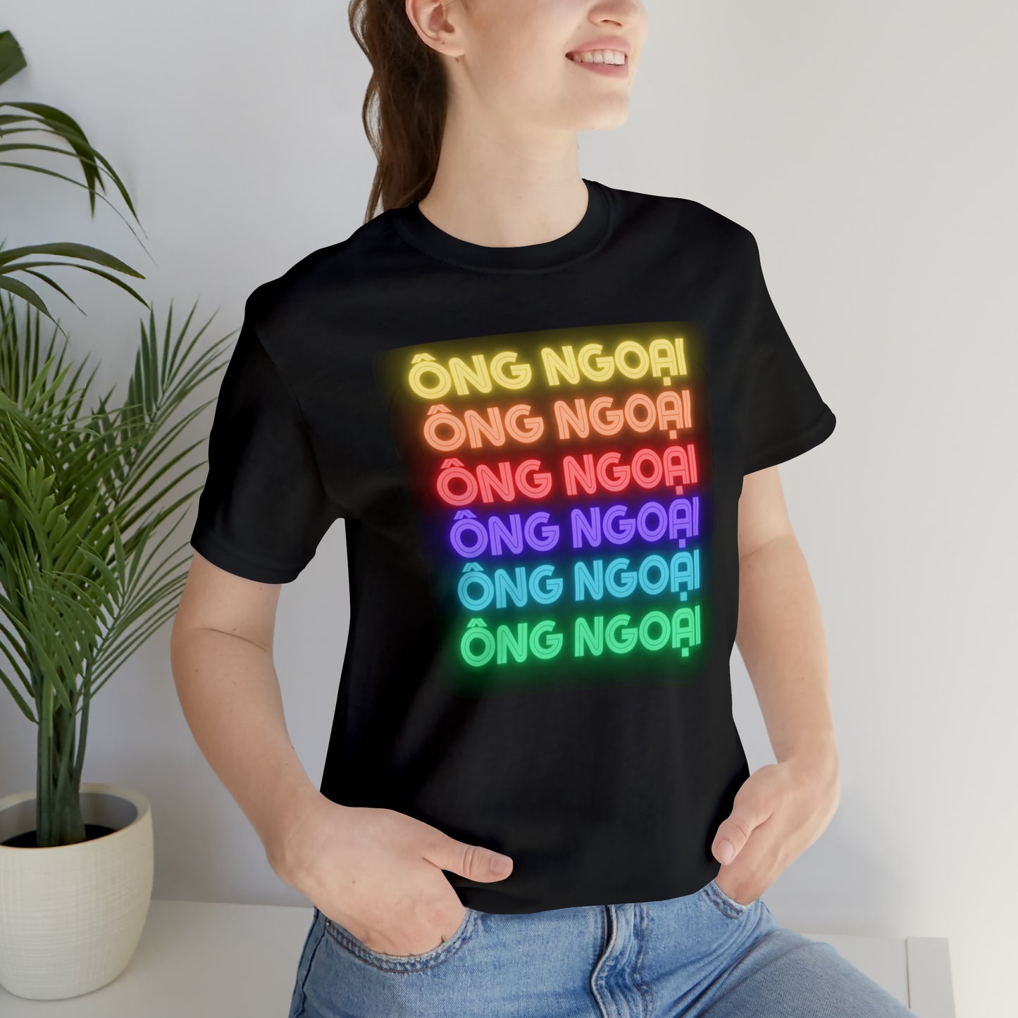 Ong Ngoai Rainbow Letting Short Sleeve T-Shirt