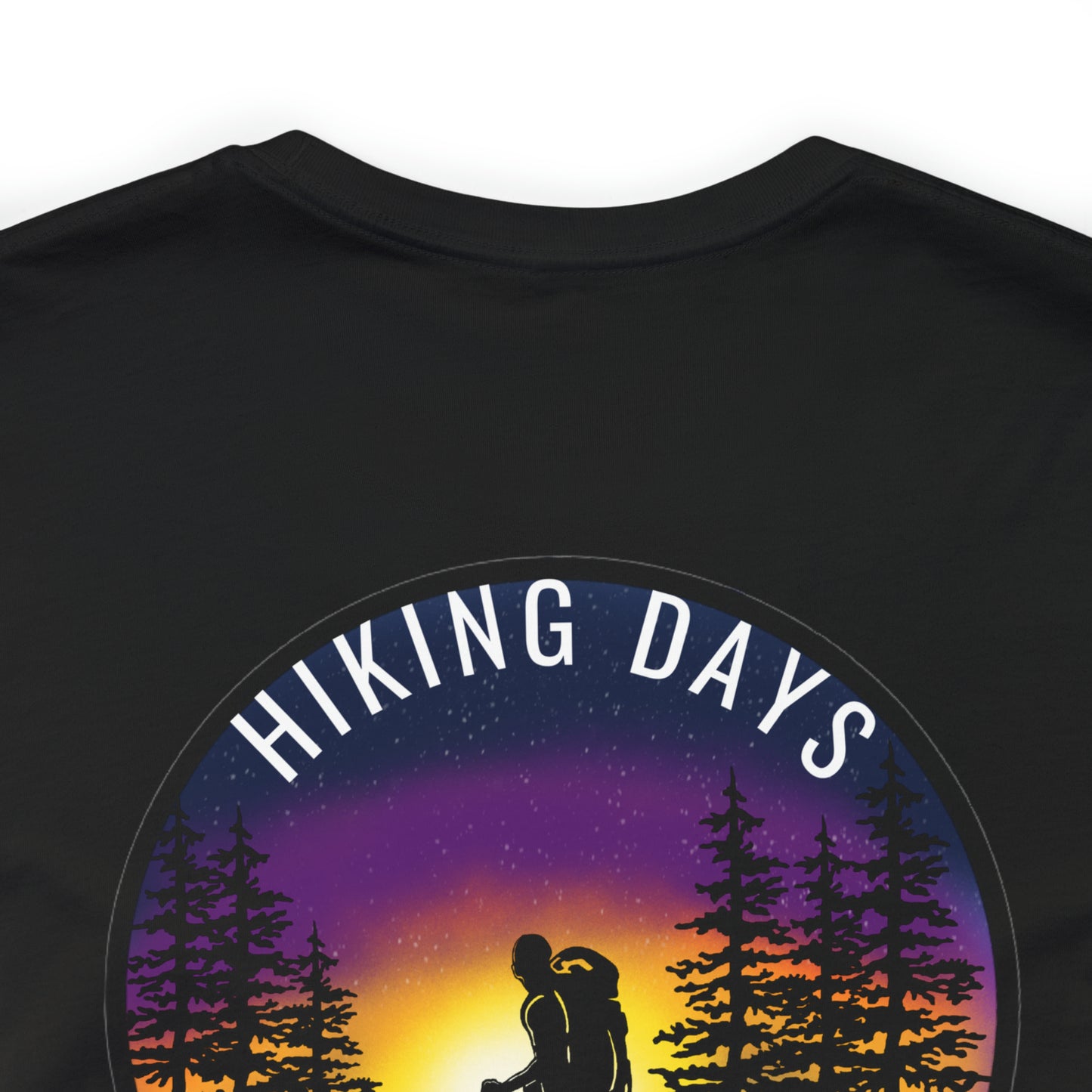 Hiking Days Hot Pot Nights Unisex Short Sleeve Back Designed T-Shirt