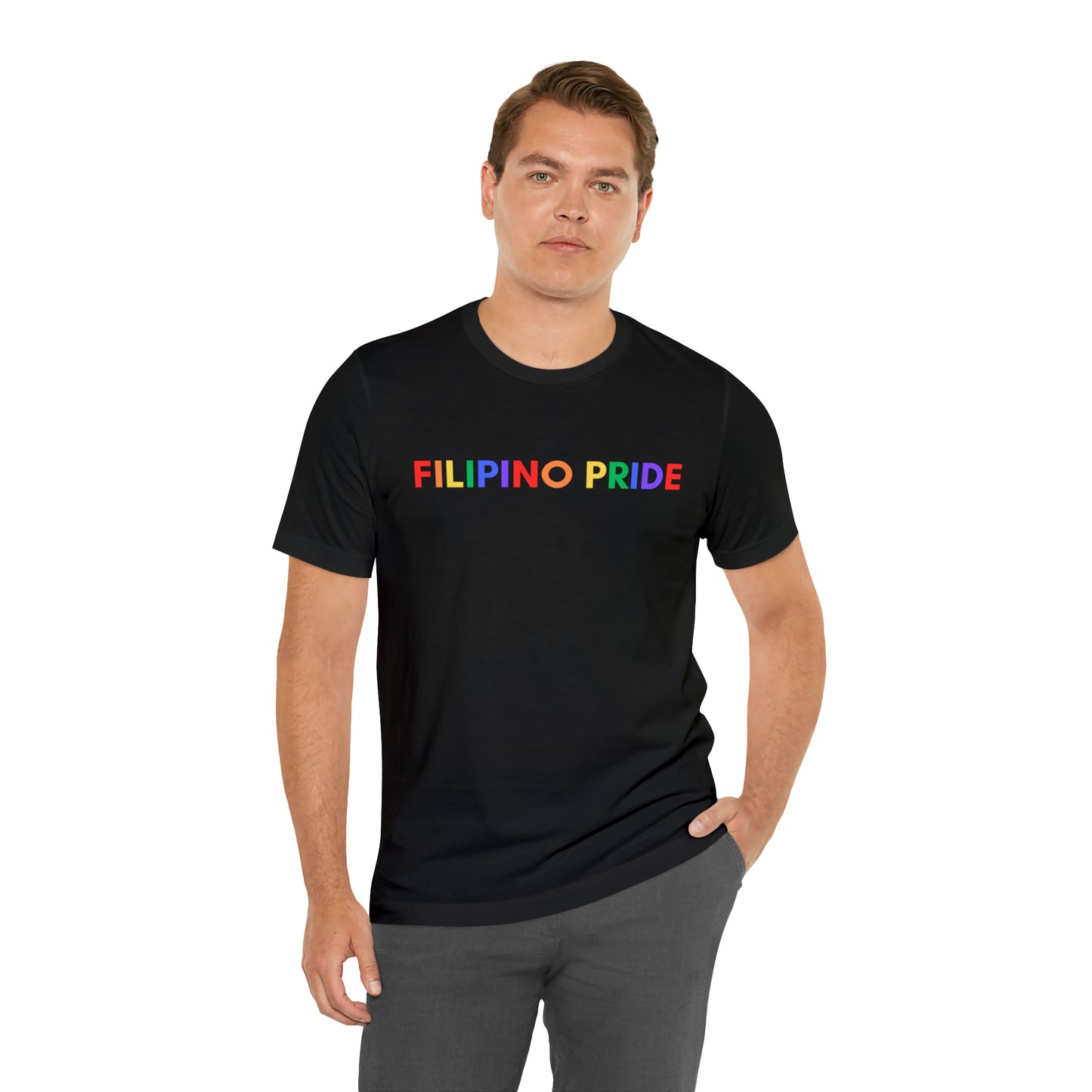 Filipino Pride LGTBQ+ Unisex Short Sleeve T-Shirt