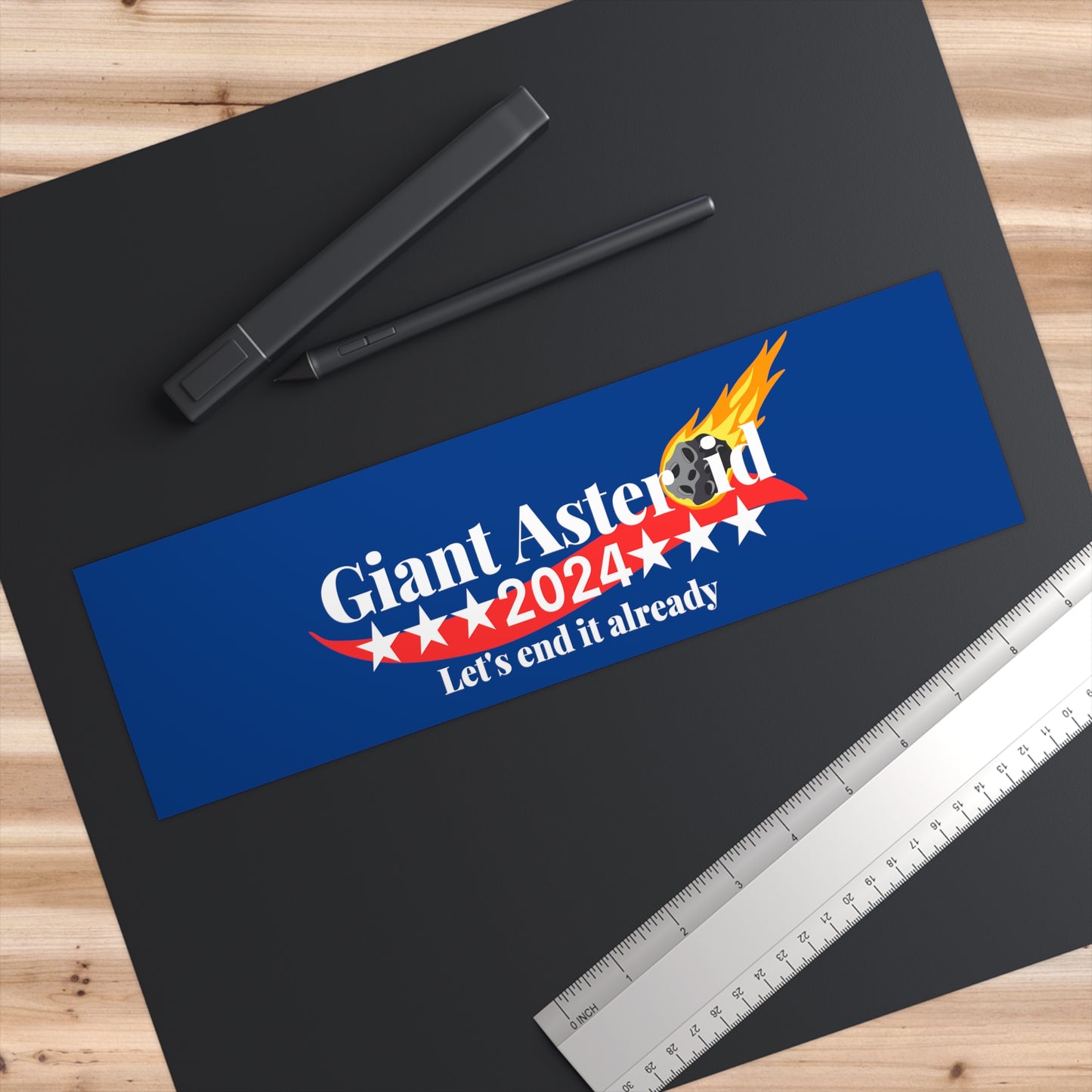 Giant Asteroid 2024 Bumper Sticker