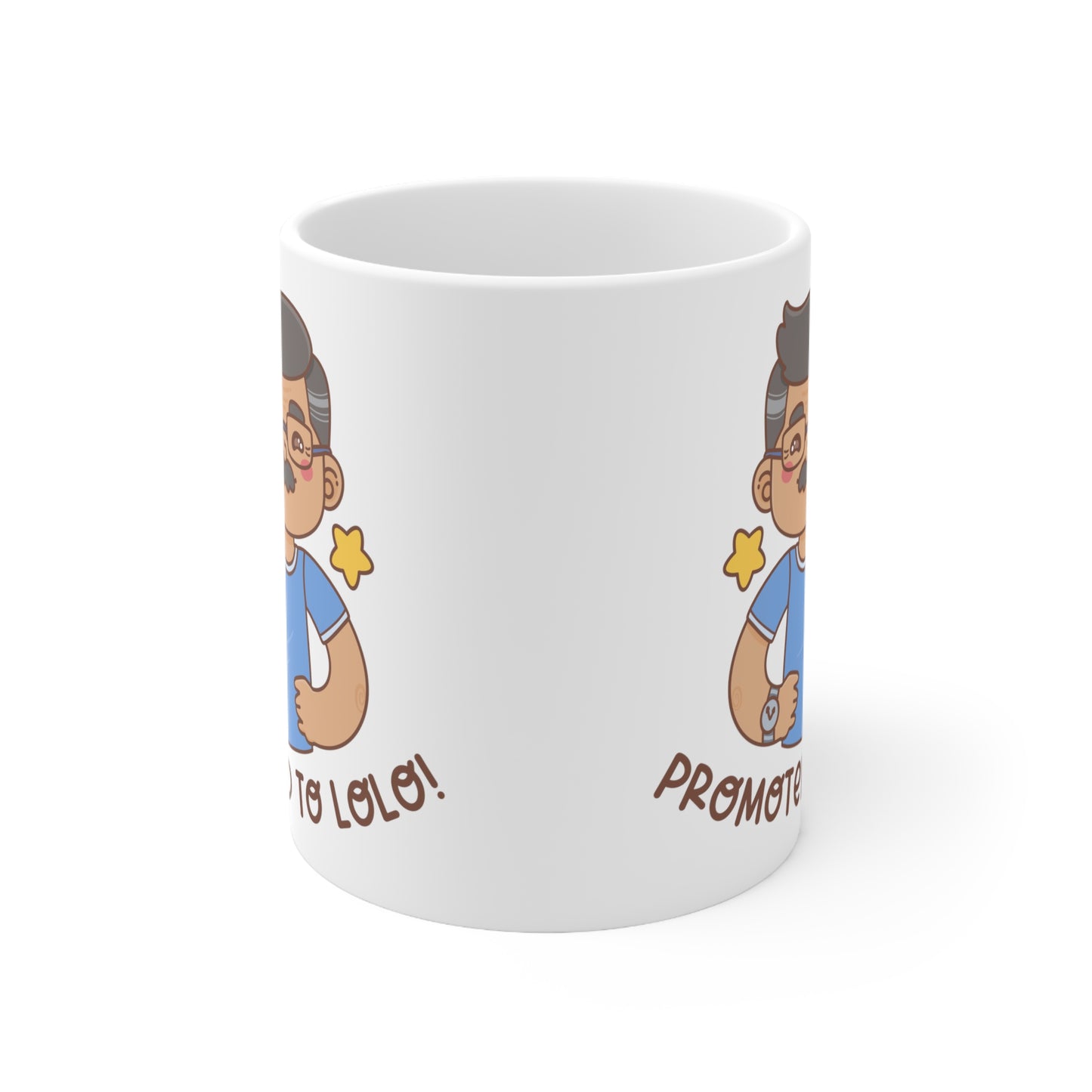 Promoted to Lolo White Ceramic Mug 11oz